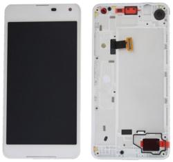 NBA001LCD2225 Nokia Lumia 650 fehér OEM LCD kijelző érintővel kerettel, előlap (NBA001LCD2225)