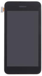  NBA001LCD2221 Nokia Lumia 530 fekete OEM LCD kijelző érintővel kerettel, előlap (NBA001LCD2221)