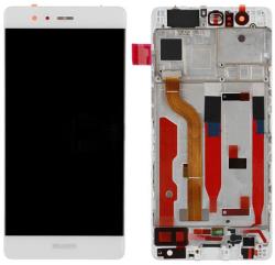 NBA001LCD2042 Huawei P9 fehér LCD kijelző érintővel kerettel előlap (NBA001LCD2042)