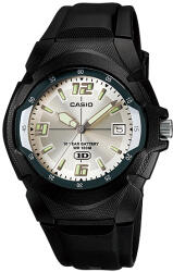 Casio Ceas barbatesc Casio Standard MW-600F-7A Analog: 10-Year Battery Life (MW-600F-7AVDF) Ceas
