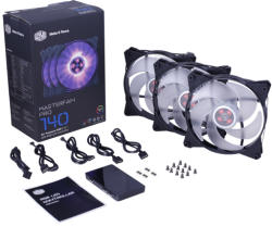 Cooler Master MasterFan Pro 140 Air Pressure RGB 140x140x25mm 3 Pack (MFY-P4DC-153PC-R1)