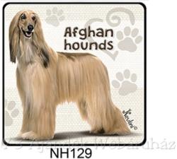  Afghan Hound kutyás hűtőmágnes