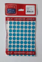 Tanex Etichete autoadezive color, D13 mm, 700 buc/set, Tanex - albastru (TX-OFC-129-BL)