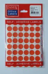 Tanex Etichete autoadezive color, D16 mm, 480 buc/set, Tanex - orange (TX-OFC-130-OG) - viamond