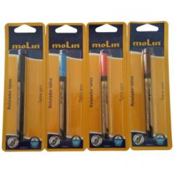 Molin Marker pentru tatuaje, varf subtire tip pensula, corp plastic, MOLIN - albastru (ML-RTE280-TT-3)