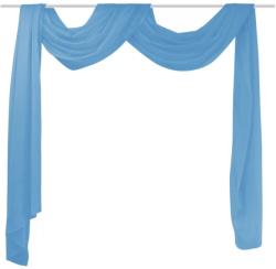 vidaXL Draperie transparentă din voal, turcoaz 140 x 600 cm (130759)