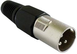  3024BK XLR 3 pólusú dugó