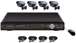  KIT supraveghere video 4 camere CCTV 6004A