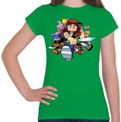 printfashion MINECRAFT - Női póló - Zöld (829617)