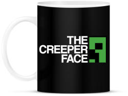 printfashion Minecraft - Creeper Face - Bögre - Fekete (831789)