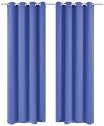 vidaXL Draperii opace cu ocheți metalici, 2 buc, albastru, 135x245 cm (132211)