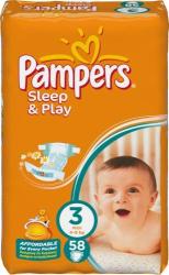 Pampers Sleep & Play 3 Midi 4-9 kg 58 db
