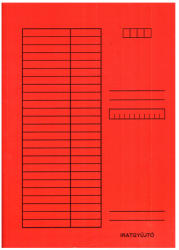 Iskola Pólyás dosszié A4 méretben 230g piros (310-0056)