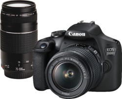 Canon EOS 2000D + 18-55mm IS + 75-300mm III (2728C017) Digitális fényképezőgép