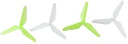 SYMA X5C-20B-3-sided-blades white-green Három ágú rotorlapát fehér-zöld szett 4db. -os