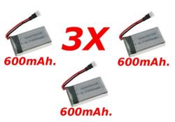 SYMA X5C-11-Battery-600mAh Akkumulátor 3, 7V 600mAh. 3X