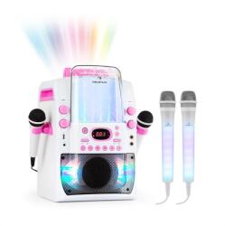Auna Kara Liquida BT culoare roz + Set microfon Dazzl, dispozitiv karaoke, iluminare LED (PL-1561_1952) (PL-1561_1952)