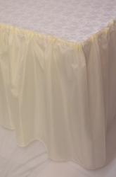  Krém dekorselyem asztalszoknya - 450 cm széles, 75 cm magas