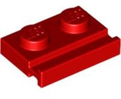 LEGO® Alkatrészek (Pick a Brick) Piros 2x1 Lapos Elem Horonnyal 4612575