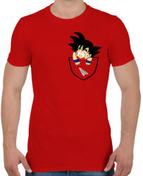 printfashion Dragonball Son Goku - ZSEB - Férfi póló - Piros (842702)