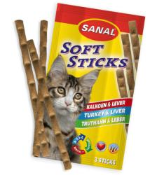  Sanal Recompense pentru pisici, Sanal Sticks Curcan si Ficat, 15 g