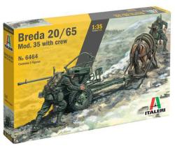 Italeri Horse drawn BREDA 20/65 with Servants 1:35 (6464)