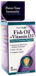 Natrol Fish Oil+Vitamin D3 90 kapszula