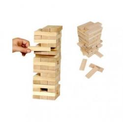 Joc cu blocuri de lemn tip Jenga (Joc de societate) - Preturi