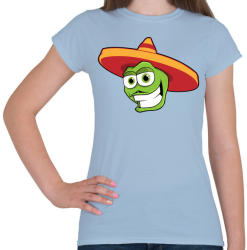 printfashion Mexico - Női póló - Világoskék (859620)