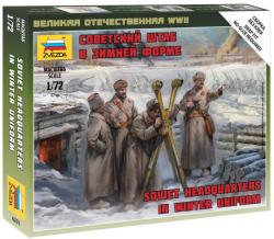 Zvezda Soviet Headquarters in Winter Uniform 1:72 (6231)