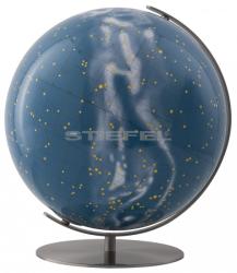 Columbus Csillaggömb COLUMBUS világítós, asztali, akril, DUO, rozsdamentes acél talppal és meridiánnal Ø 40 cm