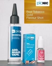 Jac Vapour Pachet Lichid Tigara Electronica Premium Jac Vapour Real Tobacco Gold 60ml / 120ml, Nicotina 3/6/9 mg/ml, High VG, Fabricat in UK