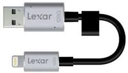 Lexar JumpDrive C20i 128GB Stick USB 3.0/Lightning Negru - Argintiu (LJDC20i-128BBNL)