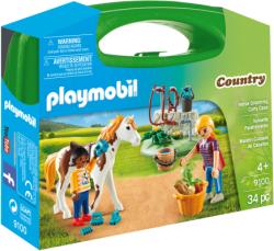 Playmobil Set Portabil Copii Cu Cal (9100)