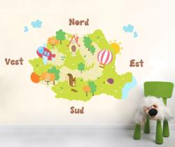 BeKid Sticker decorativ Romania in culori - 135 x 93 cm
