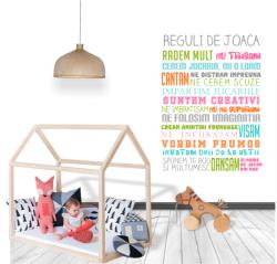 BeKid Sticker perete Reguli de joaca - 100 x 130 cm