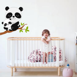 BeKid Stickere perete copii Panda cu pui - 50 x 43 cm