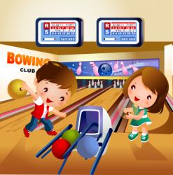 BeKid Tablou canvas Bowling - 40 x 40 cm