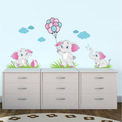 BeKid Stickere perete copii Elefantei - 181 x 90 cm