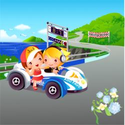 BeKid Tablou canvas Finish line - 40 x 40 cm