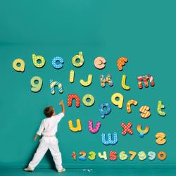 BeKid Stickere perete copii alfabet si cifre - 150 x 136 cm