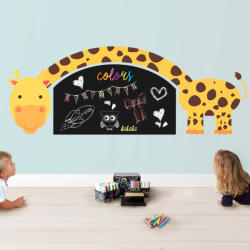 BeKid Stickere perete copii Tabla de scris Girafa cu gat lung