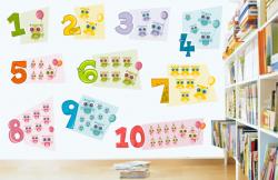 BeKid Sticker decorativ Numere Vesele - 90 x 59 cm