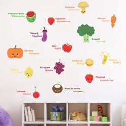 BeKid Sticker decorativ Legume si Fructe - 118 x 79 cm