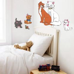 BeKid Sticker decorativ Pisicute aristocrate - 90 x 69 cm