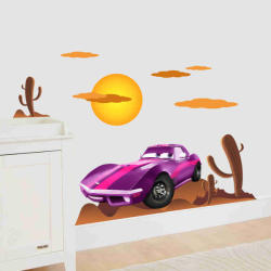 BeKid Stickere perete copii Cars violet - 170 X 70 cm