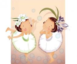 BeKid Tablou canvas Balerine - 20 x 20 cm