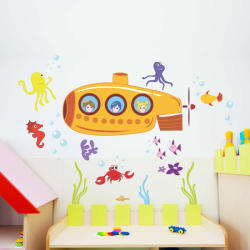 BeKid Stickere perete copii Submarin - 170 x 109 cm