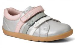 Bobux Ezüst rózsaszín-fehér tépőzáras kiscipő - 24 (2-3 éves)
