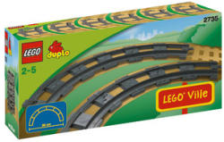 LEGO® Duplo - 6 db íves sín (2735)